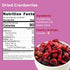 4 lb Packed Amrita Dried Cranberries | Sweetened with Apple Juice, Unsulfured, Gluten Free, non-GMO, No Preservatives |