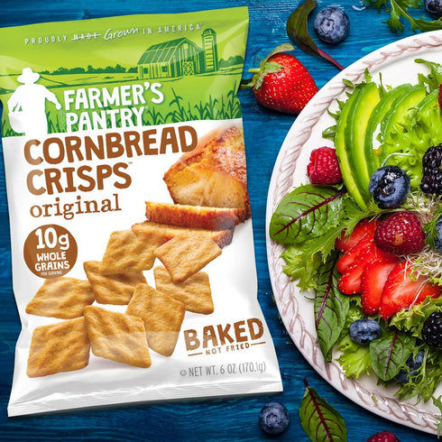 6 oz, 12 Count Cornbread Crisps, Original Style