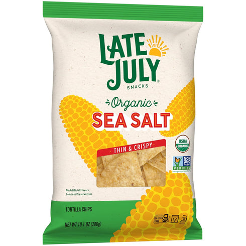 10.1 Oz Late July Sea Salt Organic Tortilla Chips, Bag