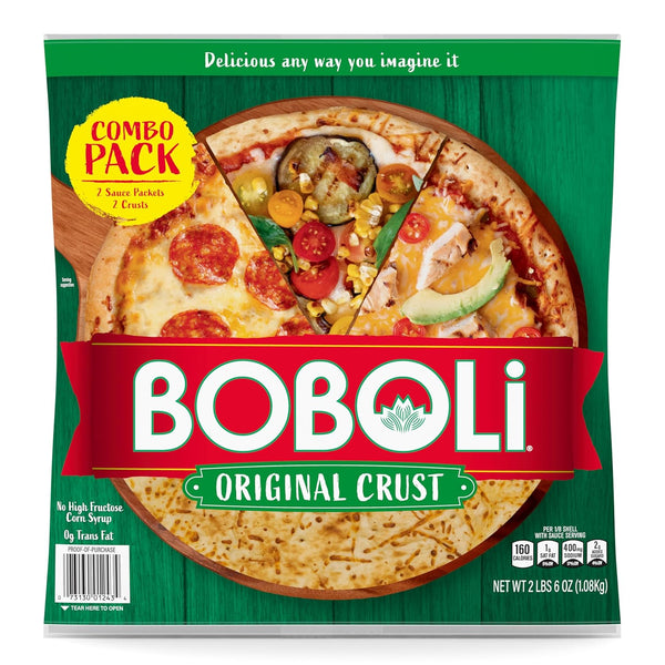 Boboli 12 Inch Twin Pack Pizza Crust, 2 count, 38 oz