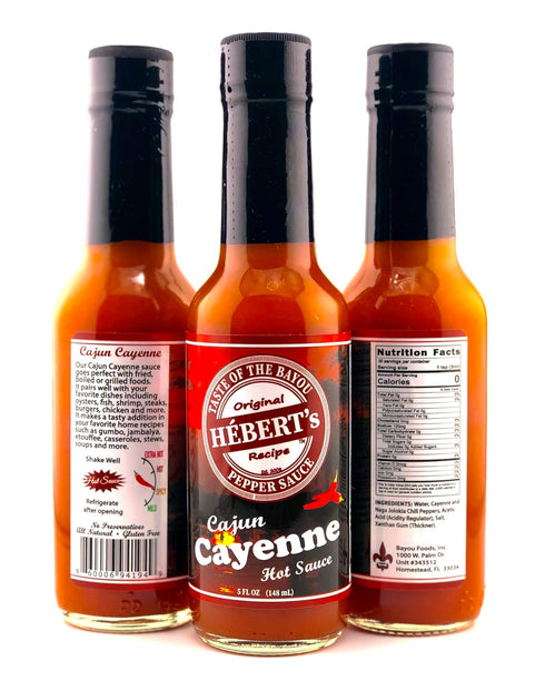 Hebert's Packaged HBERT's Cajun Cayenne Hot Sauce Unleash the flavor everyones raving about! Enjoy the perfect balance
