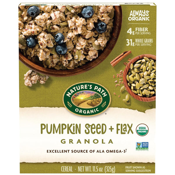 Nature's Path Organic Pumpkin Seed + Flax Granola, 11.5 Ounce (Pack of