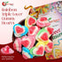 Gummy 3 Gummy NY Spice Shop Rainbow Triple Layered Heart Shaped Candy - Pound Candy Pieces for sweet Treats - Soft