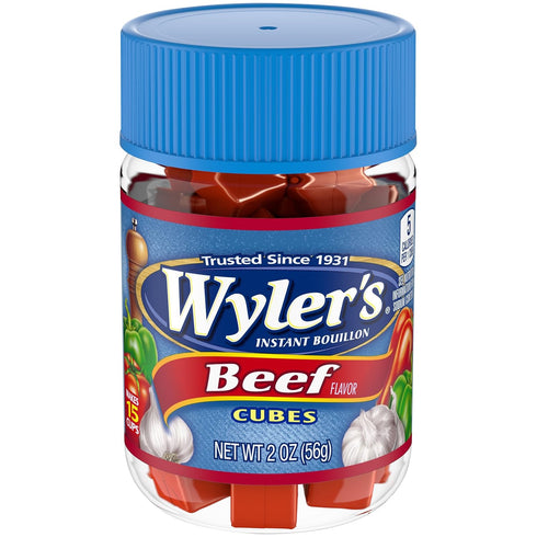 (2 oz Wyler's Beef Instant Bouillon Cubes Jar)
