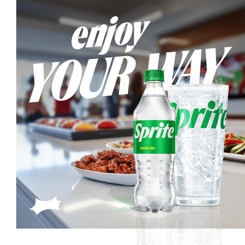 16.9 oz, 6 Pack Sprite Lemon-Lime Caffeine Free Soda Soft Drink Bottles, fl