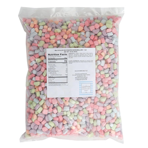 1 Dehydrated Cereal Marshmallows, Pound Bulk Bag Mini Dehydrated Marshmallows, The Hampton Popcorn & Candy Company