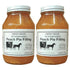 Amish Buggy Amish Pie Filling No Sugar Added Peach- TWO 32 Oz Jars
