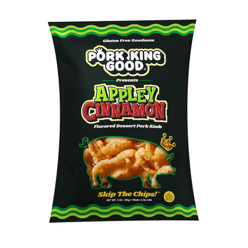4 Pack 3 oz 4 Pack) Pork King Good Bag Variety of Sweet & Salty Dessert Flavored Pork Rinds - (Variety Gluten Free