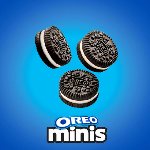 12-3.5 oz OREO Minis Chocolate Sandwich Cookies, Snack Cups