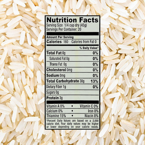 32 oz (2LB) Golden Crown Smoked Basmati Rice - | Premium Quality Gluten-Free & Vegan | Non-GMO Smoked Kitchen Rice |