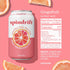 15 12 Oz (Pack 24) Spindrift Sparkling Water, Grapefruit Flavored, Made with Real Squeezed Fruit, (Only Calories per