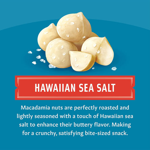 Mauna Loa Premium Roasted Macadamia Nuts, Sea Salt Flavor, 4 Oz