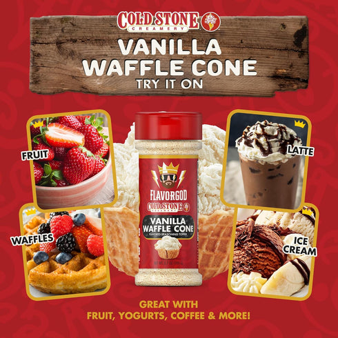 0 0 Cold Stone Creamery Ice Cream Seasoning Toppers by FlavorGod - Healthy Dessert Toppers - Calories, Sodium, Kosher