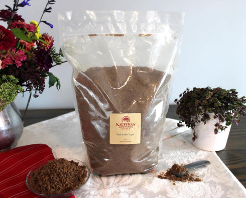 5 Kauffman Orchards Old-Fashioned Dark Brown Sugar, Pound Bag