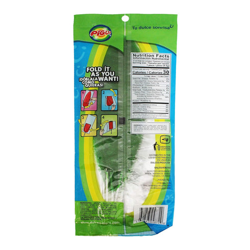 Dulces Pigui Slaps Green Apple Flavor, Paletas Mexican Candy (10 Lollipops)
