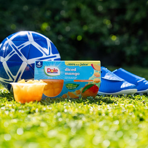 100% 4 oz 24 Pack Dole Diced Mango in Fruit Juice - Dole Fruit Bowls - Bowls