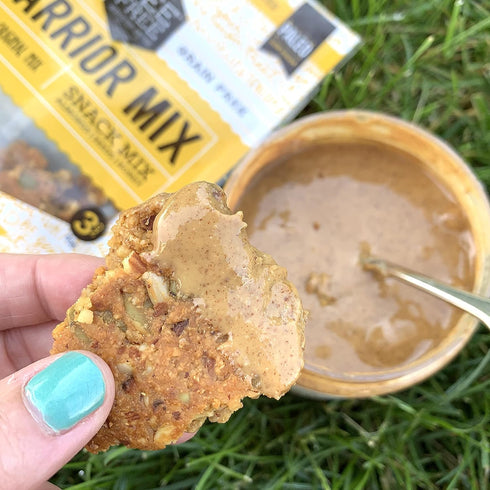 9 BeeFree Warrior Mix Granola | Gluten Free, Grain Free, & Paleo, Auggy's Original Mix, Ounce Bag