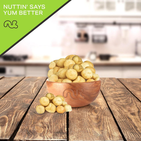(16oz 1 LB) Packed NUT CRAVINGS - Raw Macadamia Nuts, Unsalted, Shelled, - Fresh in Resealable Bag - Kosher Healthy