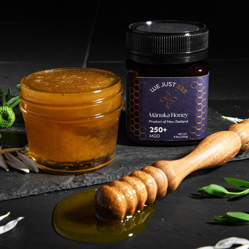 250+ 100% 250g/8.8oz Raw Manuka Honey MGO | Premium New Zealand Honey Supports Wellness with Natural Properties | Pure