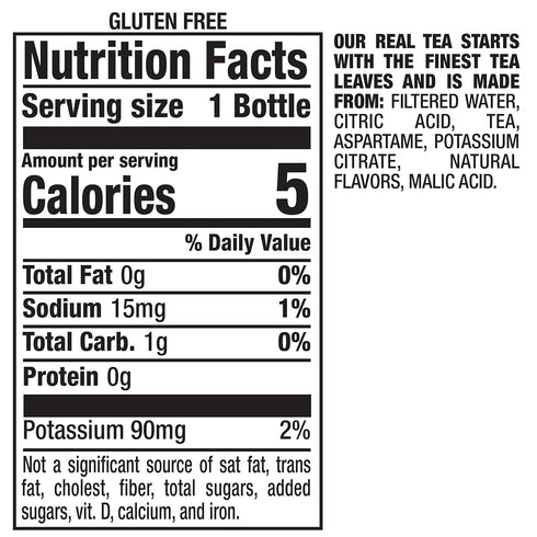 16 oz Pack 12 Snapple Zero Sugar Raspberry Tea, fl recycled plastic bottle