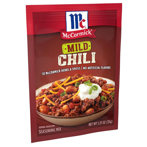 1.25 oz (Pack 24) McCormick Mild Chili Seasoning Mix