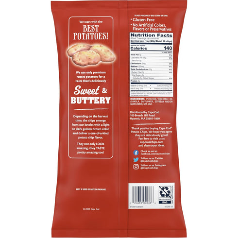 Russet 7.5 Oz Cape Cod Potato Chips, Kettle Chips