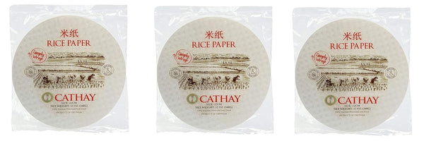Cathay Fresh Spring Roll Rice Paper Wrappers, 30 Sheets, Non-GMO, Low Carb, Vietnamese Summer Wrap.