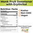 3 Lbs 48 Anna and Sarah Monk Fruit Sweetener with Erythritol, White Sugar Substitute, Plant-Based Sugar Alternative