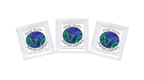 Kefir Starter Cultures - Pack of Freeze-Dried Culture Sachets For Creamy and