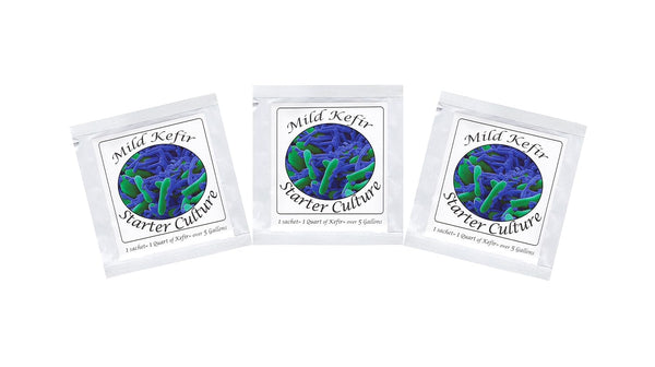 Kefir Starter Cultures - Pack of Freeze-Dried Culture Sachets For Creamy and
