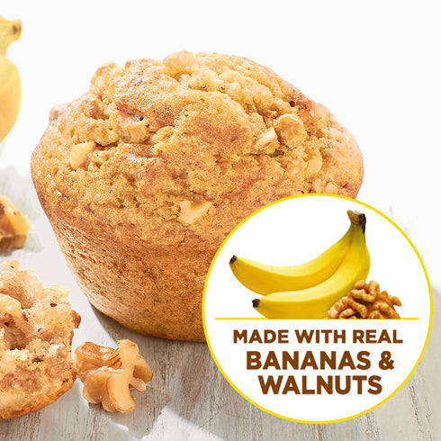 15.4 oz (Pack 12) Krusteaz Banana Nut Muffin Mix, Made With Real Bananas and Walnuts, Box