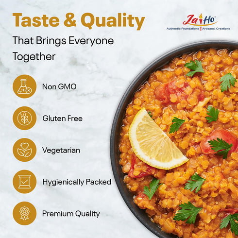 4 lb Jai Ho Certified Organic Toor Dal | Pigeon Peas Hulled Split | Indian Toor Dal | USDA Organic | Non-GMO |