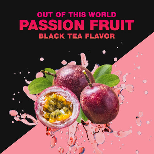 200mg Pack 14 High Caffeine Tea - Highly Caffeinated Passion Fruit Black Tea - Natural Blend, High Energy Tea, Coffee