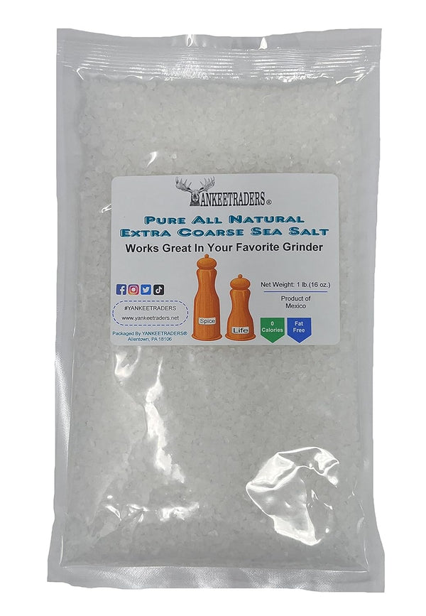 YANKEETRADERS Sea Salt, Mill Grind, 1 Pound