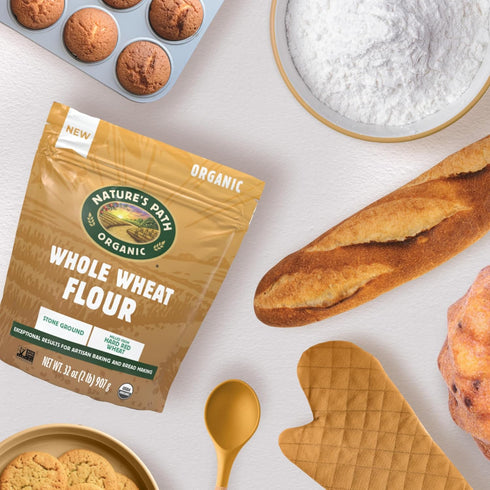 32 oz (Pack 4), Nature's Path Organic Whole Wheat Flour, of Non-GMO