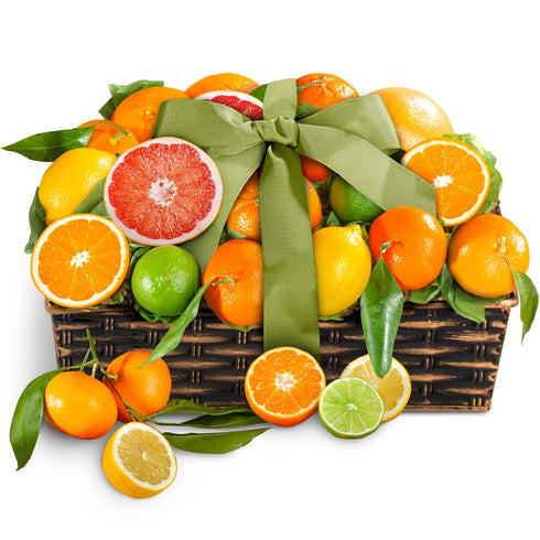 A Gift Inside Sweet Sunshine Citrus Basket for Lunar New Year, Thank