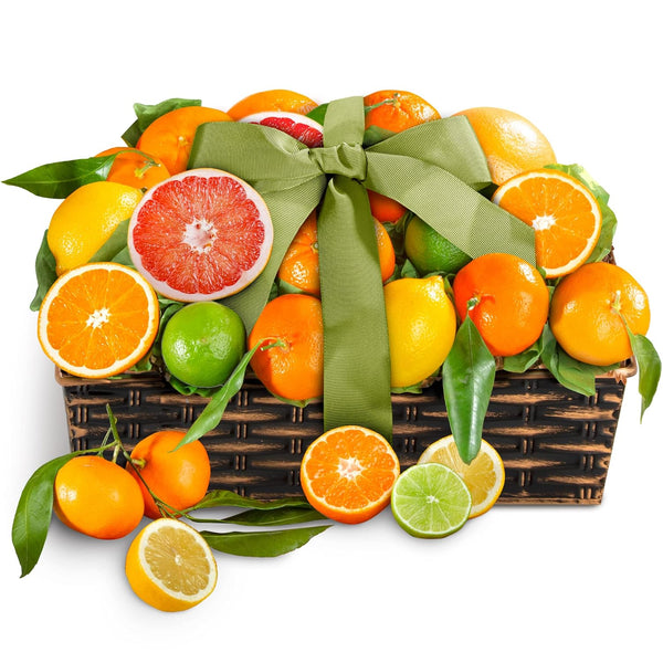 A Gift Inside Sweet Sunshine Citrus Basket for Lunar New Year, Thank
