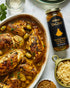 Simmer 12 oz Mina Tagine Moroccan Chicken Sauce, - Classic Ginger Saffron Made with Turmeric, Lemon & Olive Oil, Tagine