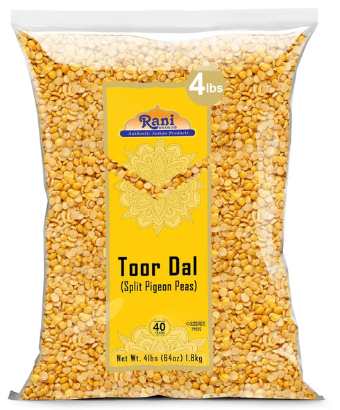 Rani Toor Dal (Split Pigeon Peas) 64oz (4lbs) 1.81kg Bulk ~ All
