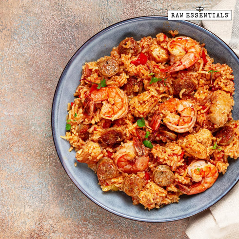 10oz Raw Essentials New Orleans Style Seasoning Bold & Zesty Creole Spice Blend for Gumbo, Jambalaya, Blackened Chicken
