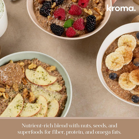 5 5 Packets Kroma Super Porridge, Gluten Free, Servings, Chocho Plant Protein, Vegan Superfood Breakfast Cereal