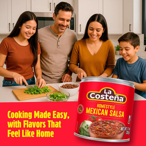 7.76oz, 24 Pack La Costea Homestyle Mexican Salsa - Restaurant Style Tomato Salsa - Mild Sauce for Mexican Food, Chip