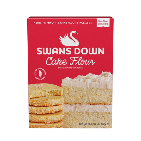 Swans Down Regular Cake Flour, 32oz Box (Pack of 2)