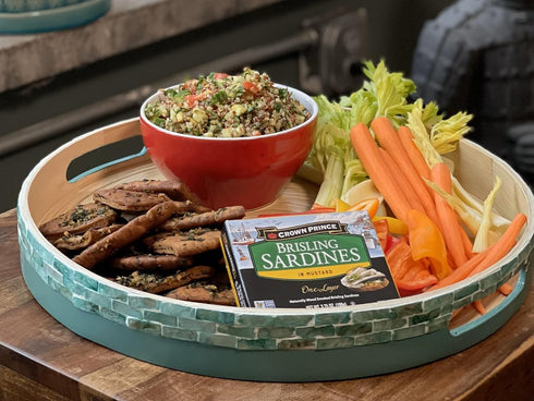 3.75-Ounce (Pack 12) Crown Prince One Layer Brisling Sardines in Mustard, Cans