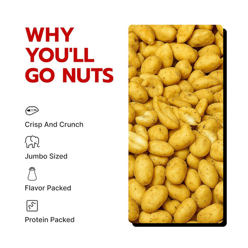 10 oz Dees Nuts Dill Pickle Flavored Peanuts - Resealable Bag | Gourmet Flavored Peanuts, Crunchy Snack Nuts, Tangy