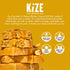 7g (10 Count) KiZE Energy Bars - Peanut Butter Honey - Gluten Free, Dairy Free, Non-GMO, and High Protein Meal