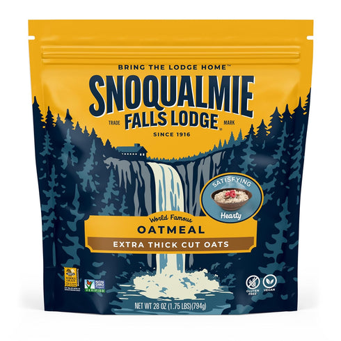 Snoqualmie Falls Lodge Extra-Thick Oatmeal, 28 OZ (Pack of 1)
