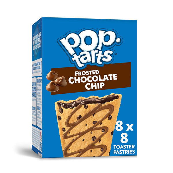 Pop-Tarts, Breakfast Toaster Pastries, Frosted Chocolate Chip, 6.772lb Case (32 Count)