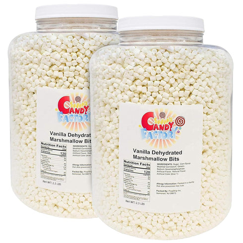 Sarah's Candy Factory Vanilla Mini Dehydrated Marshmallows in Jar - Mini Marshmallow