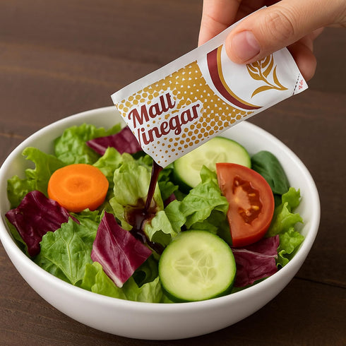 Vallary Packets 30 Count Pack Packets Malt Vinegar | Single Serve Condiment for Fish & Chips, Salads, Fries, Seafood